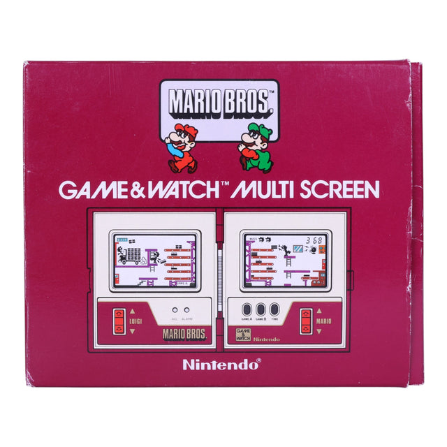 Nintendo Game & Watch Mario Bros. Multi Screen MW-56, doos voorkant, tweedehands