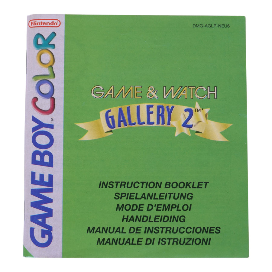 Game & Watch Gallery 2 - Game Boy Color (Losse Handleiding)