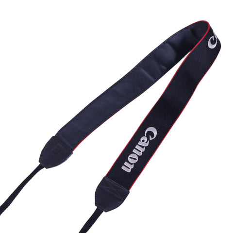 Camera Neck Strap - Zwart/Rood - 4cm