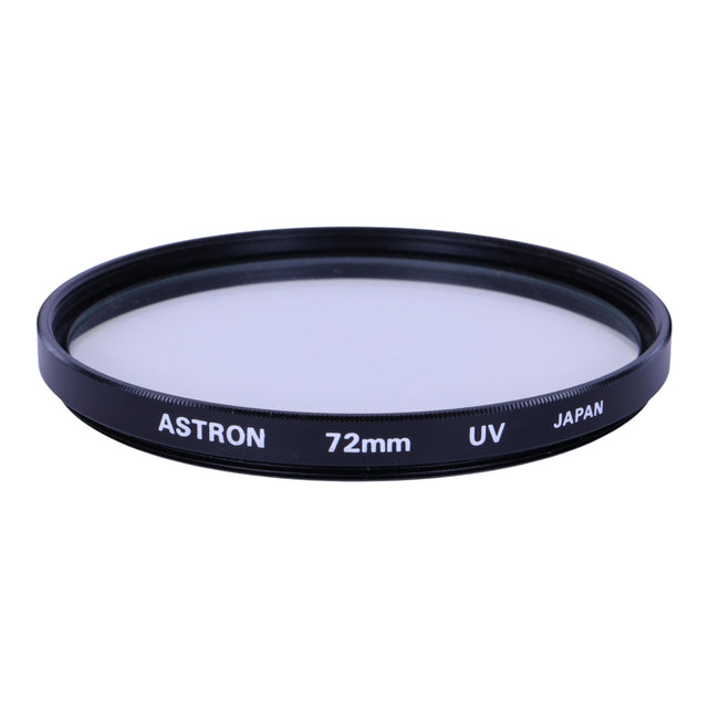 Astron UV-filter 72mm, zwarte vatting met opdruk Astron 72mm UV Japan
