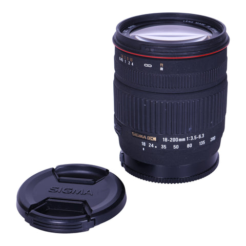 Sigma-DC Zoomlens 18-200mm f/3.5-6.3 voor Minolta AF / A-Mount (APS-C)-tweedehands