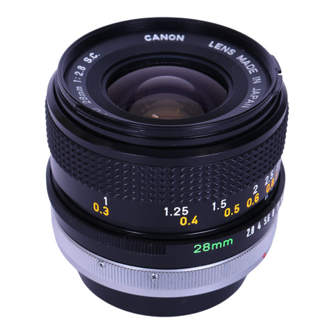 Canon-28mm f/2.8 S.C. Groothoek Prime Lens voor Canon FD-tweedehands