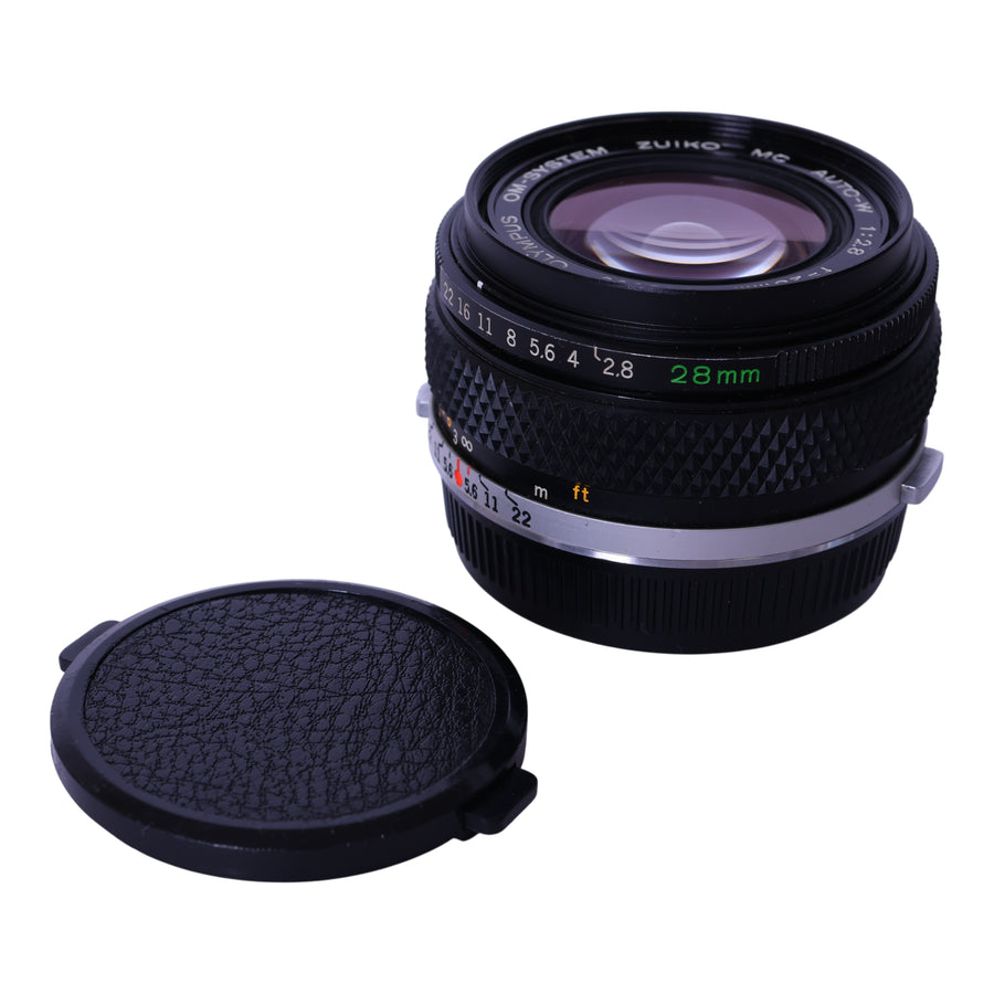 Olympus-OM-System Zuiko MC Auto-W 28mm f/2.8 Groothoek Lens voor Olympus OM-tweedehands