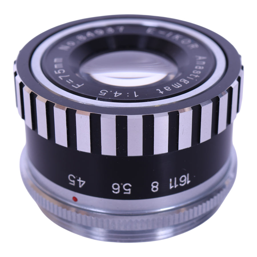 E-Ikor-Anastigmat 75mm 1:4.5 Vergrotingsobjectief voor Schroefmount-tweedehands