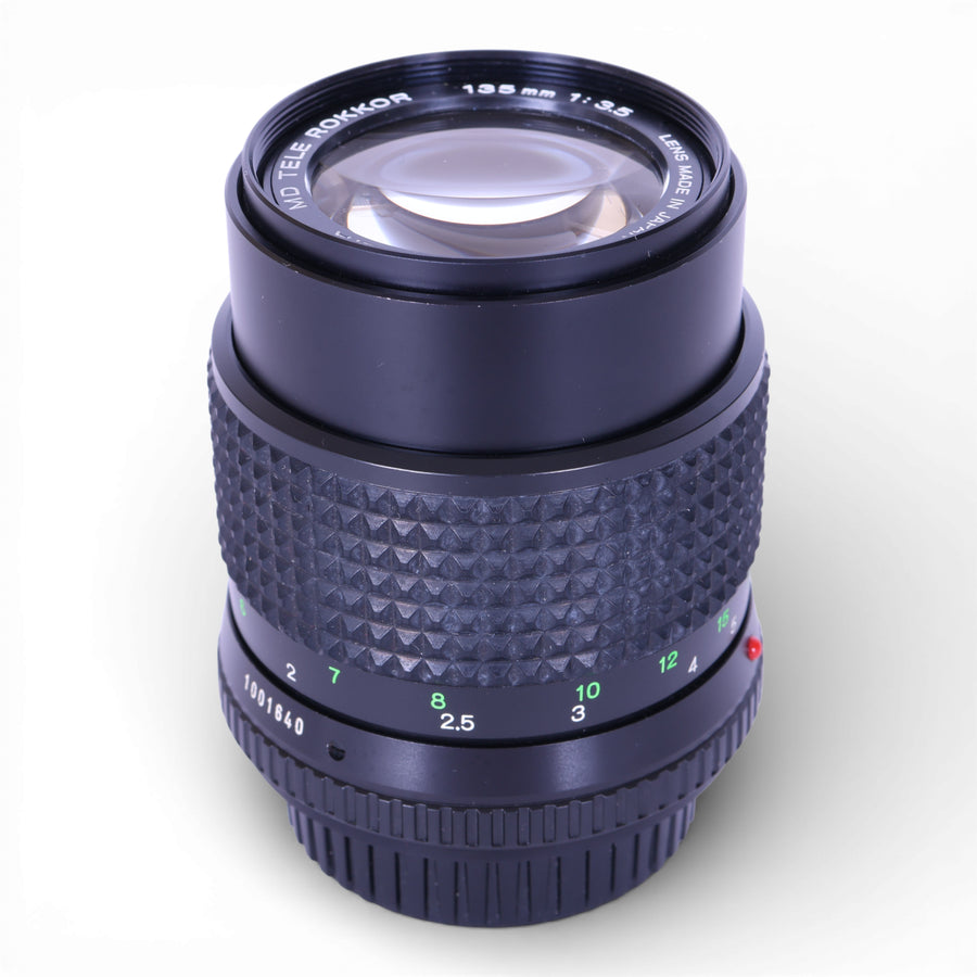 Minolta-MD Tele Rokkor 135mm f/3.5 Telelens Minolta SR/MD-tweedehands