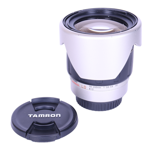Tamron-28-200mm f/3.8-5.6 AF Zoomlens voor Canon EF (Aspherical LD) (IF) - Zilver-tweedehands