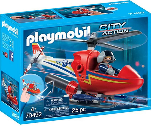 Playmobil City Action Brandweerhelikopter 70492, doos voorkant