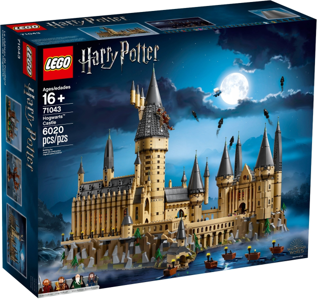 LEGO 71043 Harry Potter Kasteel Zweinstein, doos voorkant met het kasteel