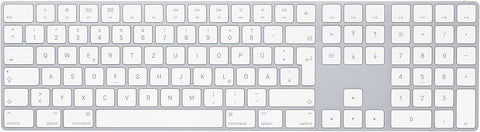 Apple-Magic Keyboard met Numeriek Toetsenblok voor Mac / iPad - QWERTZ Duits - Zilver (MQ052D/A)-tweedehands