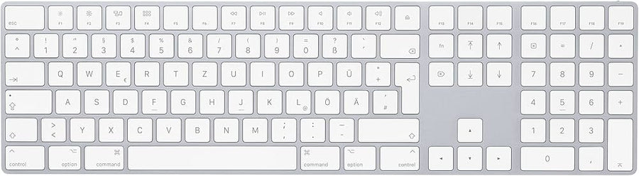 Apple Magic Keyboard met numeriek toetsenblok, zilver, bovenaanzicht