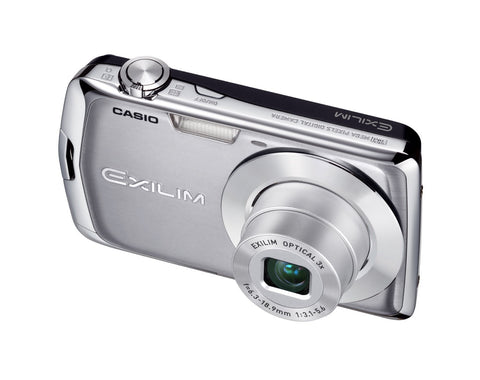 Casio Exilim EX-Z2 digitale compactcamera, zilver, voorkant schuin, tweedehands