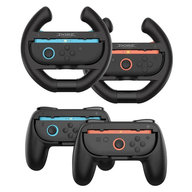 Dobe-Stuurtjes + Grips voor Nintendo Switch 2 - Zwart (Nieuw)