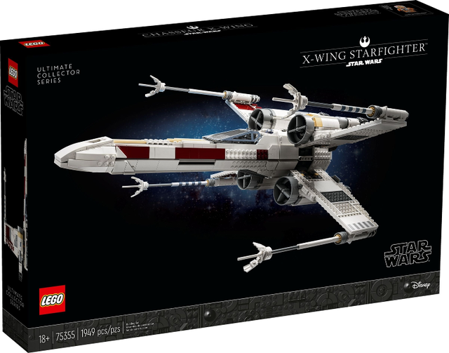LEGO Star Wars X-wing Starfighter 75355, doos voorkant met het ruimteschip