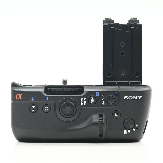 Sony VG-C70AM verticale batterijgrip voor Alpha DSLR-A700, zwart, achterkant met bedieningsknoppen en accuhouder