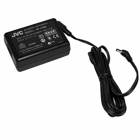 JVC AP-V13E AC-adapter 11 V 1 A voor JVC camcorders, zwart, met opgerolde kabel, tweedehands