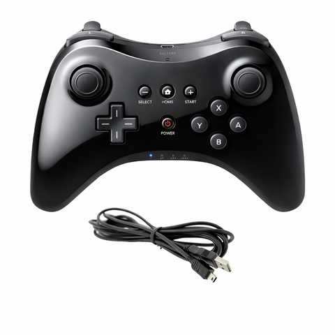 Algemeen-Pro Controller voor Nintendo Wii U - Zwart (Nieuw)
