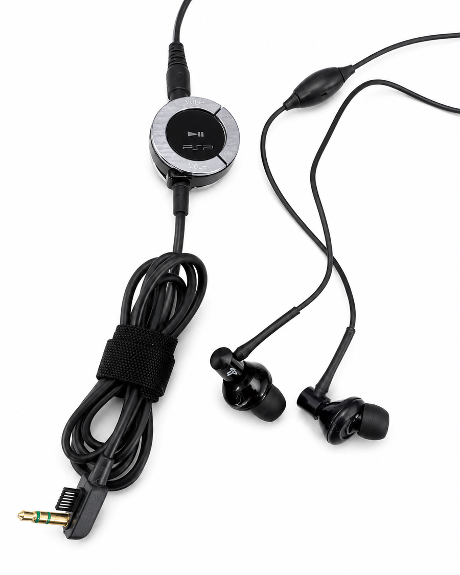 Playstation PSP Oortjes met Afstandsbediening - Zwart (PSP-S120)