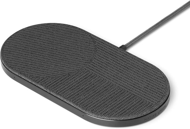 Leica Drop XL draadloze oplader voor Leica Q3 en Qi-apparaten, zwart, ovale laadmat met kabel schuin van boven, tweedehands
