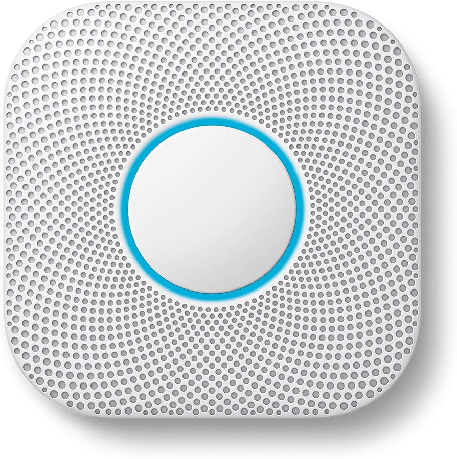 Google-Nest Protect Slimme Rook- en Koolmonoxidemelder Batterijgevoed - Wit (Nieuw)