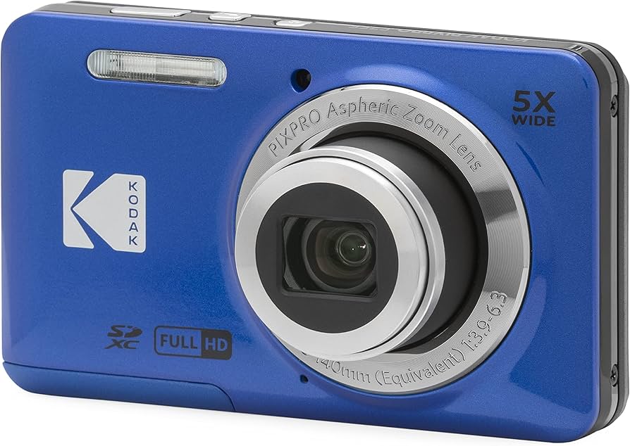 Kodak-PIXPRO FZ55 Digitale Compact Camera - Blauw (Nieuw)