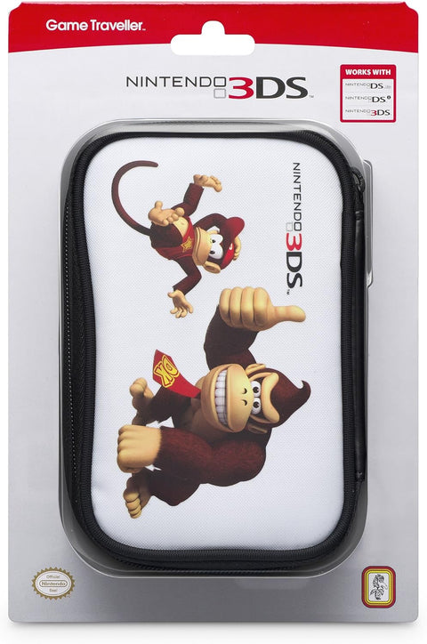 Bigben-Case voor Nintendo 3DS, DSi en DS Lite - Donkey Kong/Wit (Nieuw)