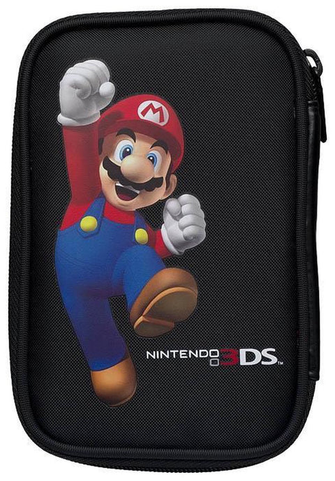 R.D.S.-Case voor Nintendo 3DS, DSi en DS Lite - Super Mario/Zwart (Nieuw)