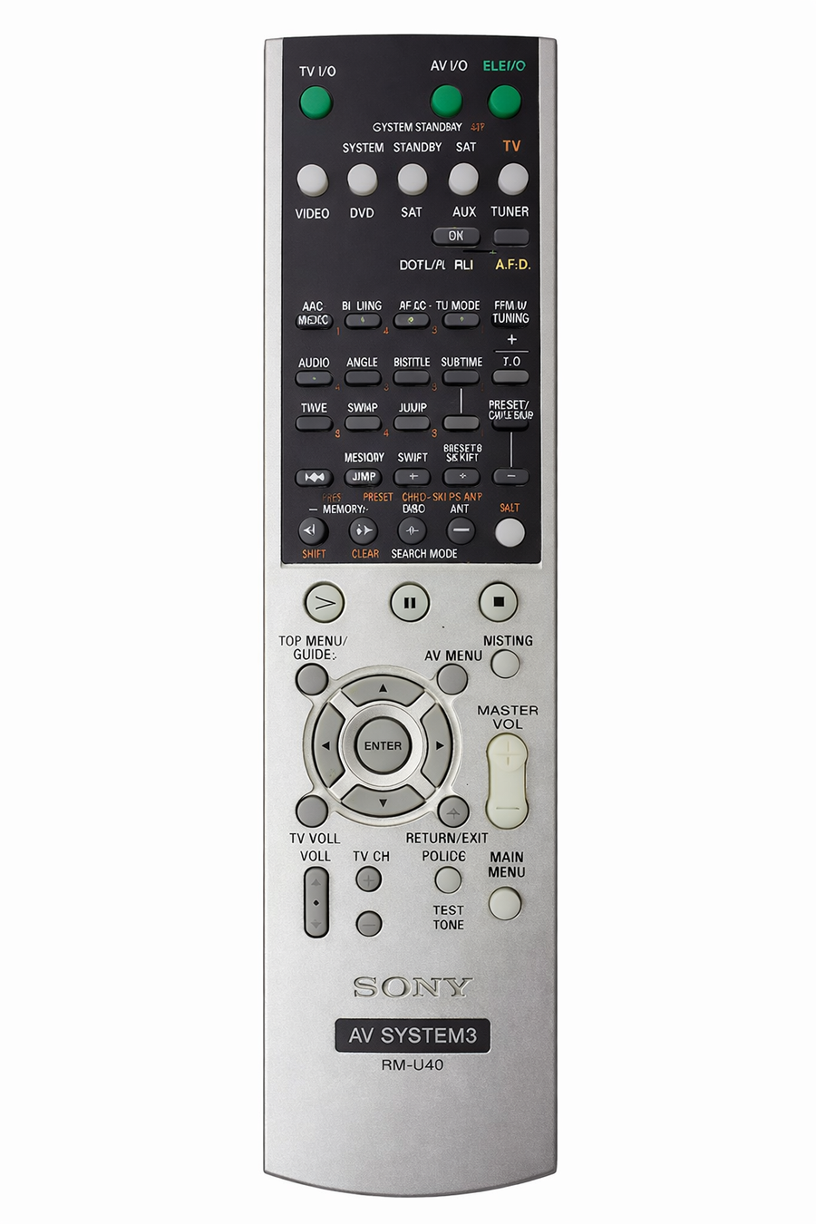 Sony-RM-U40 Afstandsbediening voor Sony Home Cinema / AV Receiver (HT-SL40, HT-SL50, HT-SL55, HT-SL70, STR-KSL40, STR-KSL50, STR-SL40, STR-SL50)-tweedehands