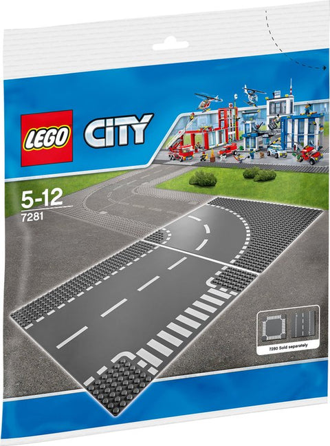LEGO City T-Kruising en Bocht - 7281 (Nieuw)