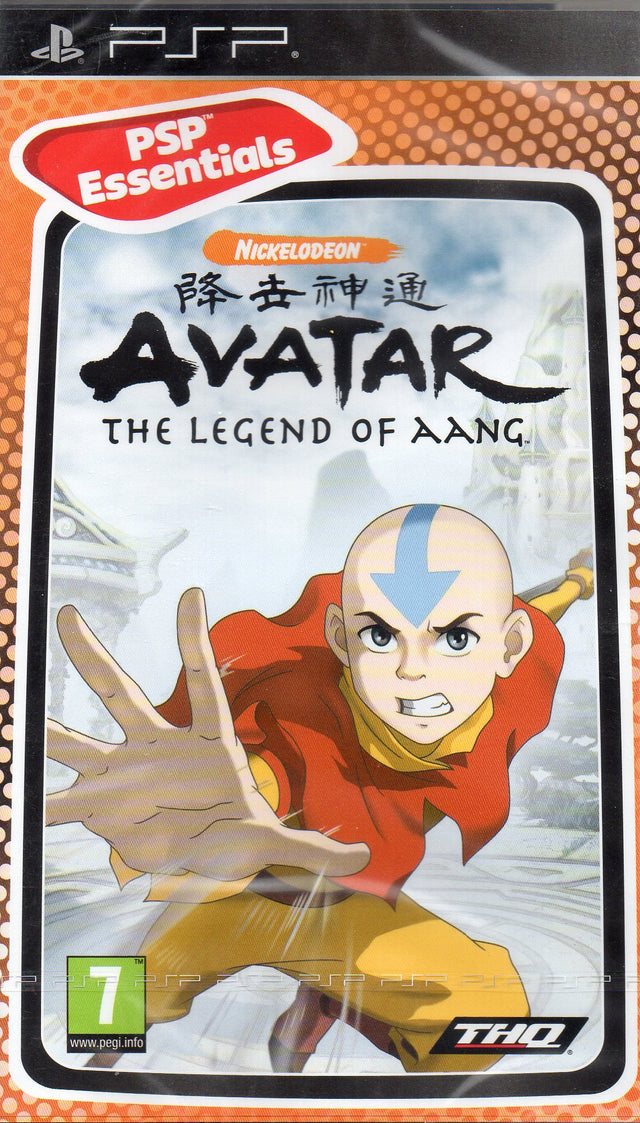 PlayStation Portable PSP Avatar The Legend of Aang, doos voorkant, PSP Essentials-uitgave