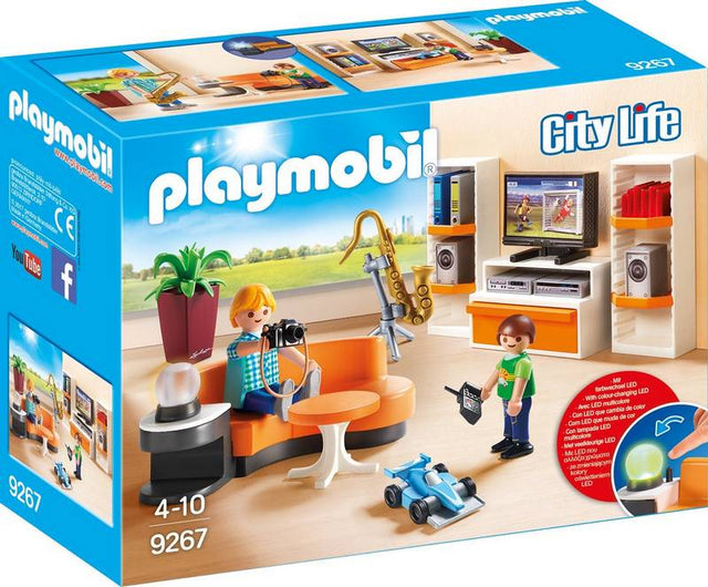 Playmobil City Life Salon / Woonkamer 9267, doos voorkant