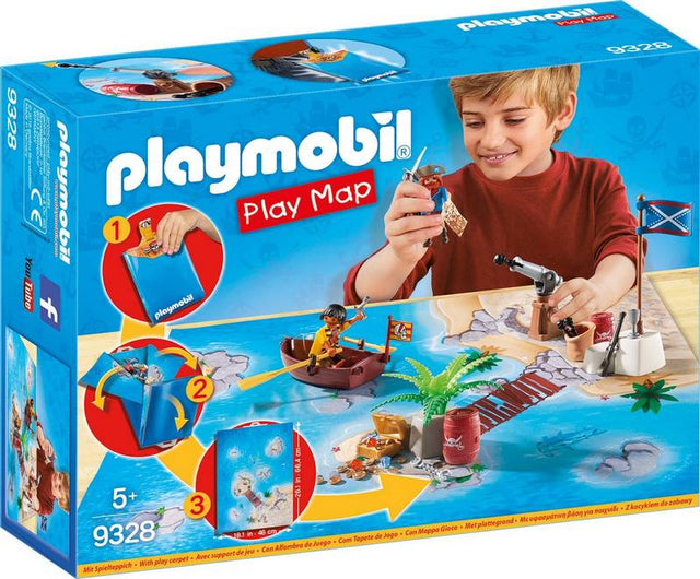 Playmobil 9328 Play Map Piraten met Plattegrond, doos voorkant