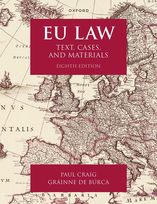 Text, Cases, and Materials- EU Law