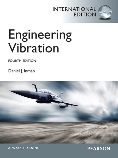 Engineering Vibration, Daniel J. Inman, Fourth Edition, omslag met een straaljager boven een vlakte, tweedehands