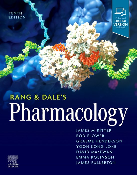 Rang en Dale's Pharmacology, James M. Ritter, boekomslag voorkant, tweedehands