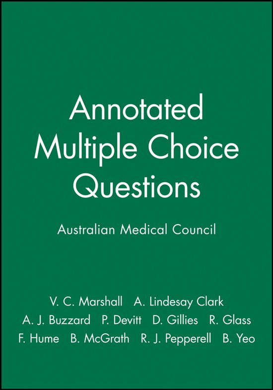 Annotated Multiple Choice Questions