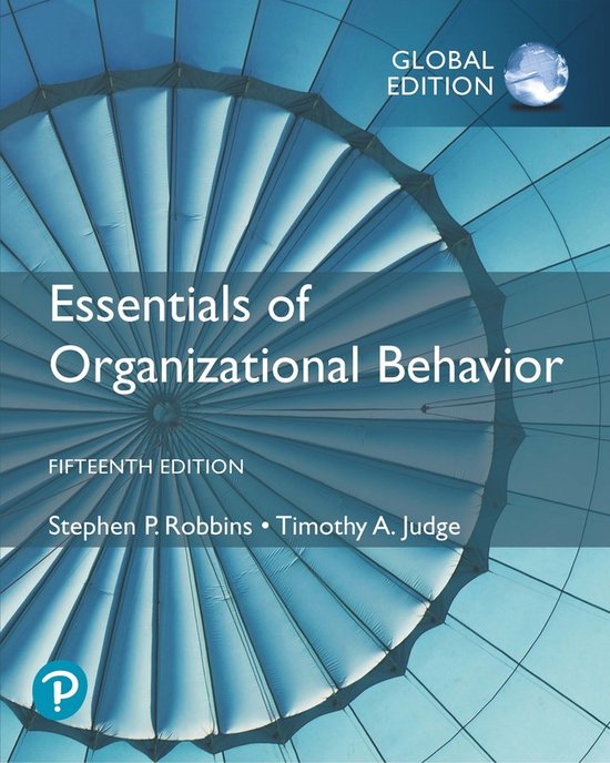 Essentials of Organizational Behaviour, Global Edition, Stephen Robbins, boekomslag voorkant, tweedehands
