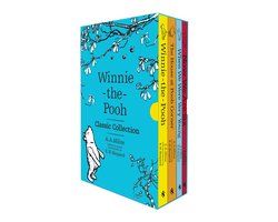 Winnie-the-Pooh Classic Collection, A.A. Milne, blauwe cassette met getekende takken en een beer, tweedehands