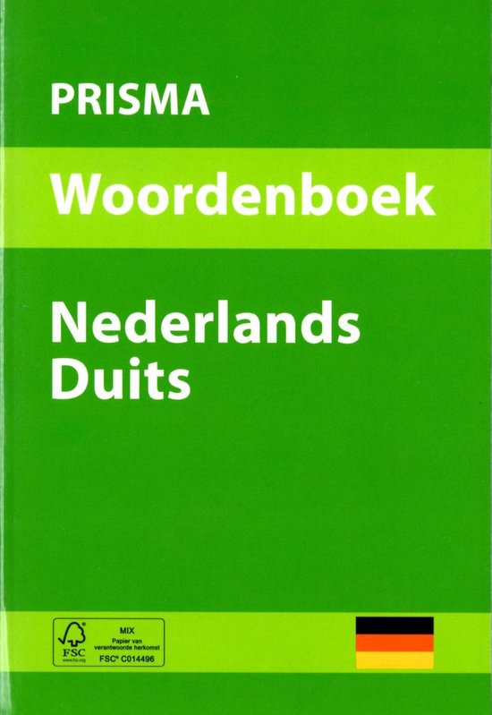 Prisma Woordenboek Nederlands-Duits, boekomslag voorkant, tweedehands