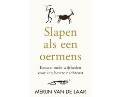 Slapen als een oermens, Merijn van de Laar, boekomslag voorkant, tweedehands