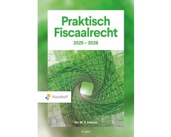 Praktisch Fiscaalrecht 2025-2026, M.P. Damen, groene omslag met een spiraalvormig patroon, tweedehands