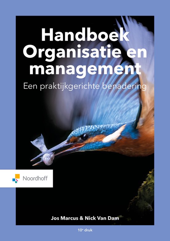 Handboek Organisatie en management, Jos Marcus, boekomslag voorkant, tweedehands