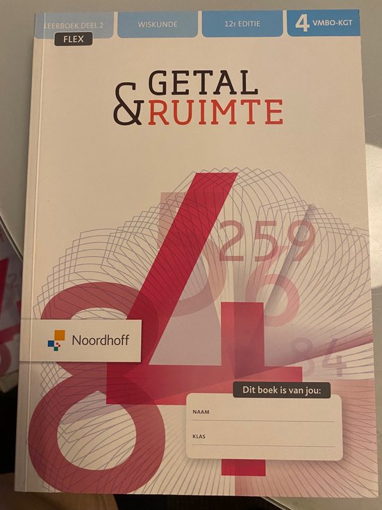 Getal & Ruimte 12e ed vmbo-kgt 4 2 FLEX leerboek