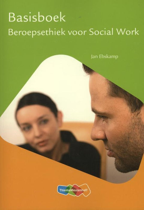 Basisboek beroepsethiek voor social work, Jan Ebskamp, boekomslag voorkant, tweedehands