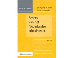 Schets van het Nederlandse arbeidsrecht, H.L. Bakels, 26e druk, gele omslag met een grijs naamvak, tweedehands