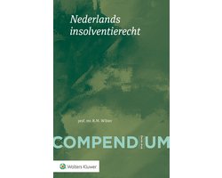 Compendium van het Nederlands insolventierecht, R.M. Wibier, groene omslag met een gevlekt patroon, tweedehands