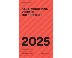 Strafvordering voor de hulpofficier 2025, M.G.M. Hoekendijk, Zakboeken Politie, rode omslag met zwarte letters, tweedehands