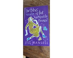 De prins op het verkeerde paard, Jill Mansell, paarse omslag met een getekende vrouw in een gele jurk, tweedehands
