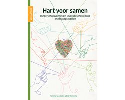 Hart voor samen, Tamme Spoelstra en Erik Renkema, witte omslag met getekende handen, draden en een hart, tweedehands
