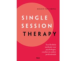 Single session therapy, Helen van Empel, rode omslag met een grote zalmroze cirkel, tweedehands