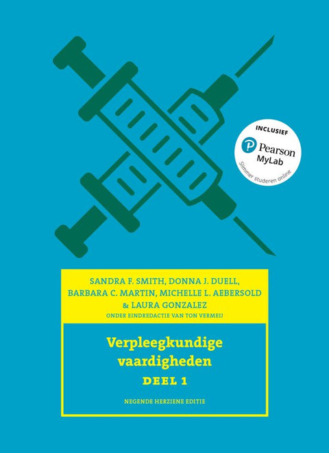 Verpleegkundige vaardigheden deel 1, Sandra F. Smith, negende editie, blauwe omslag met twee injectiespuiten, tweedehands